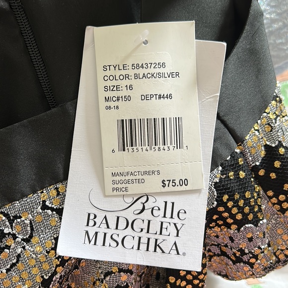 BADGLEY MISCHKA BELLE TULE DRESS SIZE 16 MSRP $75.00 NWT - Picture 7 of 9